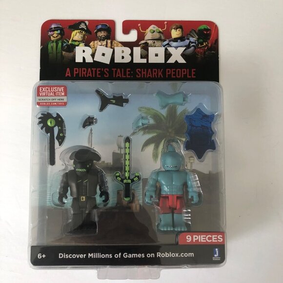 New Roblox A Pirates Tale Shark People 9-Piece Set Jawfin Megajaw - Picture 1 of 4